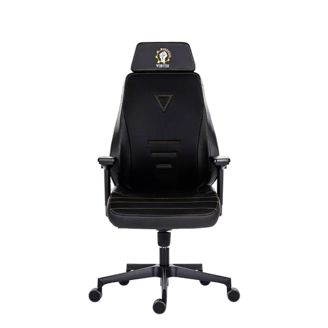 Scaun de gaming si birou constructie robusta, Vertex negru