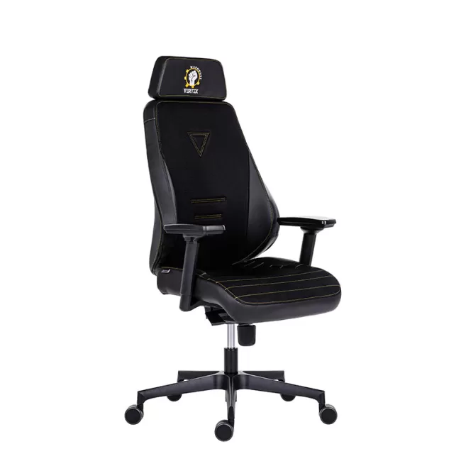Scaun de gaming si birou constructie robusta, Vertex negru