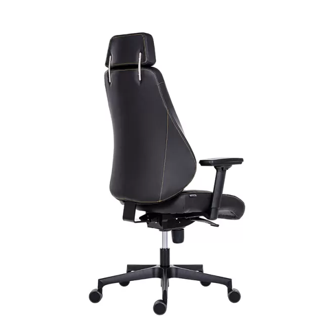 Scaun de gaming si birou constructie robusta, Vertex negru