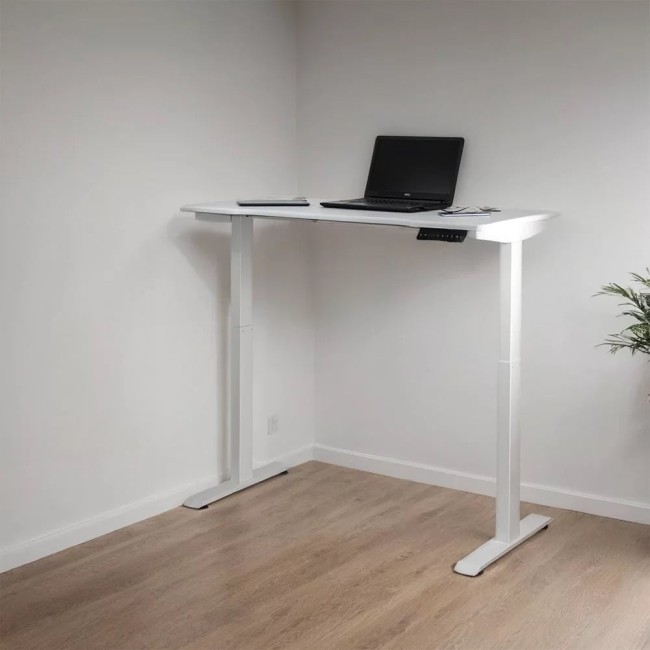 Birou electric, alb, înălțime reglabilă, Office 990 Birou electric, alb, înălțime reglabilă, Office 990