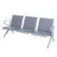 Bancă așteptare 3 locuri cu perne poliuretan – confort și durabilitate, gri