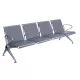 Bancă așteptare 4 locuri cu perne poliuretan – confort și durabilitate, gri