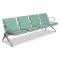 Bancă așteptare 4 locuri cu perne poliuretan – confort și durabilitate, verde