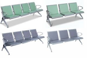 Bănci de așteptare 3 și 4 locuri cu perne poliuretan – confort și durabilitate pentru spații moderne