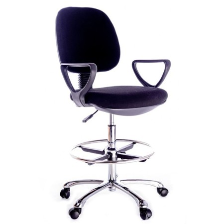 Scaun profesional pentru laborator cu suport pentru picioare Scaun profesional pentru laborator cu suport pentru picioare
