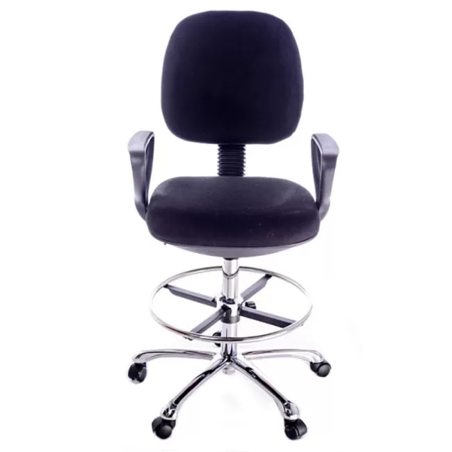 Scaun profesional pentru laborator cu suport pentru picioare