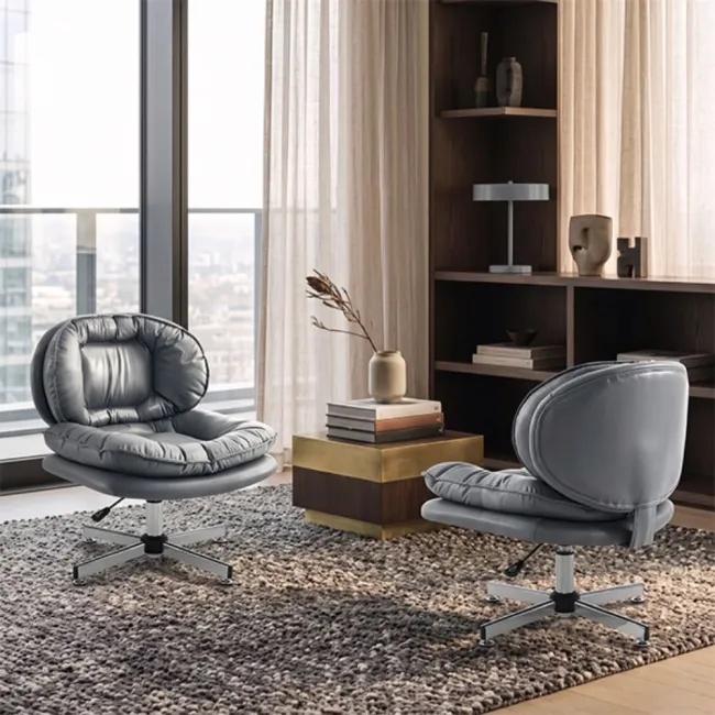 Scaun premium de relaxare fără brațe, șezut lat de 60 cm, model 004