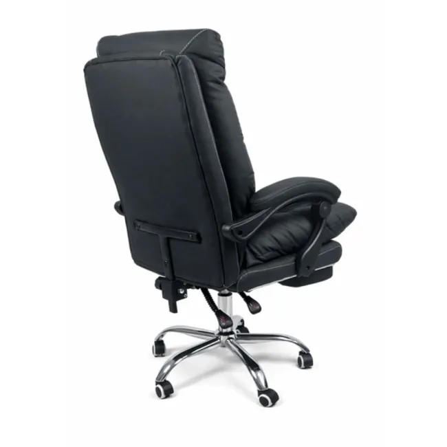 Scaun birou ergonomic 013 cu suport pentru picioare retractabil și piele ecologică premium
