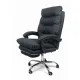Scaun birou ergonomic 013 cu suport pentru picioare retractabil și piele ecologică premium