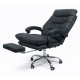 Scaun birou ergonomic 013 cu suport pentru picioare retractabil și piele ecologică premium