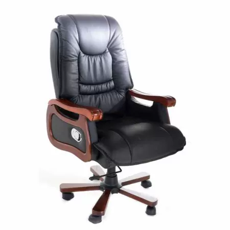 Fotoliu directorial cu fața din piele naturală de lux