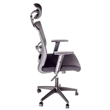 Scaun ergonomic tapițat cu material textil și mesh-318 Scaun ergonomic tapițat cu material textil și mesh-318