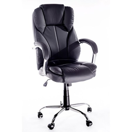 Scaun pentru birou cu manere metalice si baza metalica Scaun pentru birou cu manere metalice si baza metalica