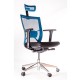 Scaun ergonomic pentru birou negru cu albastru-356
