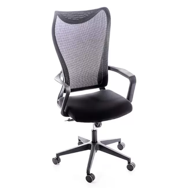 Scaun de birou tapițat cu material textil și mesh 500AH