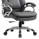 Scaun de birou tapițerie din stofă culoarea gri model 553