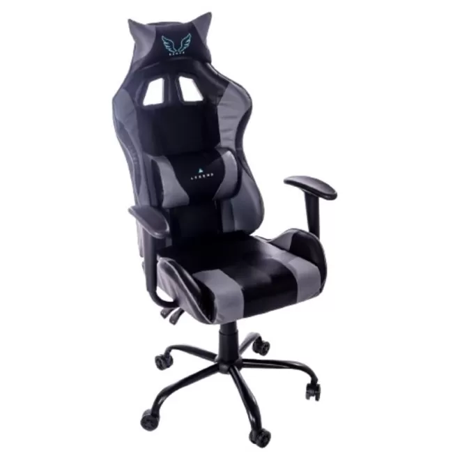 Scaun de gaming șezut și spătar tapițate cu piele ecologică 69