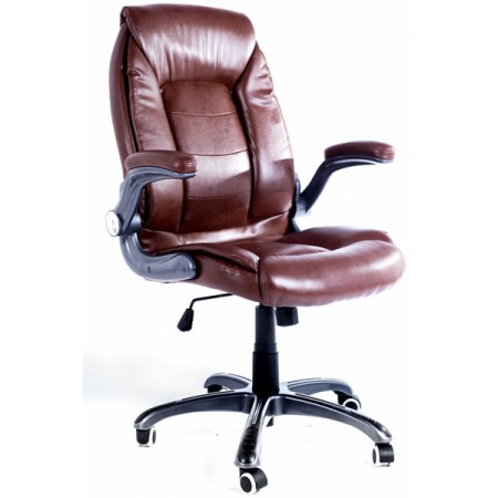 Scaun birou tapitat cu piele ecologica si brate rabatabile Scaun birou tapitat cu piele ecologica si brate rabatabile