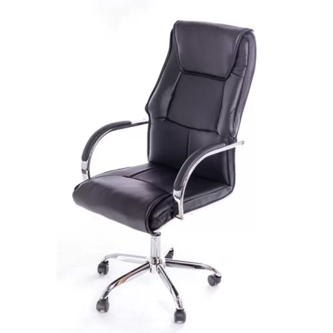 	Scaun de birou rezistent cu baza metalica culoarea negru