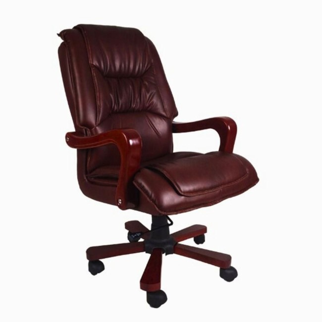 Scaun directorial ergonomic maro/negru 8862