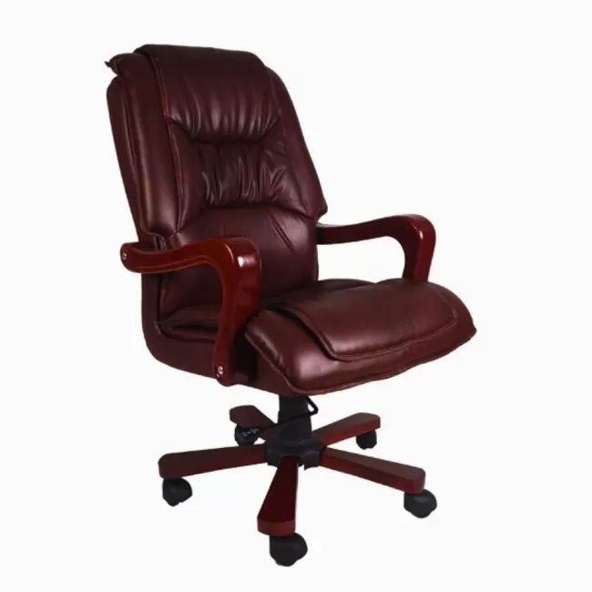 Scaun directorial ergonomic maro/negru 8862