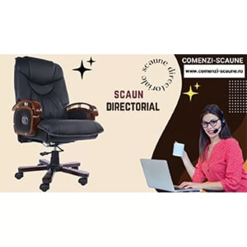 Video fotoliu directorial din piele naturală