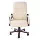 Scaun directorial modern din piele ecologica pe crem