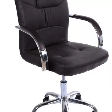 Scaun de birou cu bază metalică cromată 633