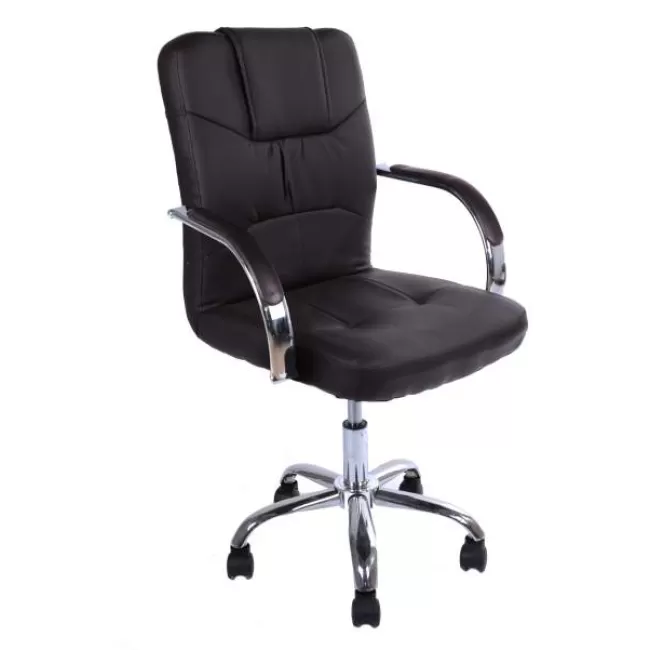 Scaun de birou cu bază metalică cromată 633