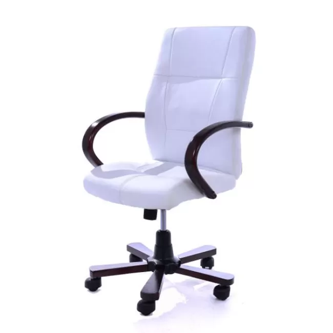 Scaun de birou tapițat cu piele ecologică 9530