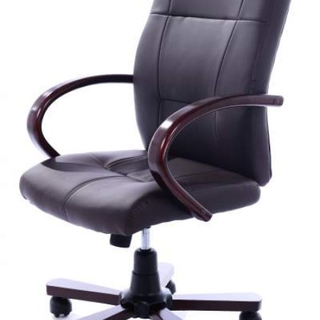 Scaun directorial tapițat cu piele ecologică 9530 Scaun directorial tapițat cu piele ecologică 9530