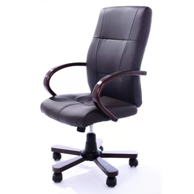 Scaun de birou tapițat cu piele ecologică 9530