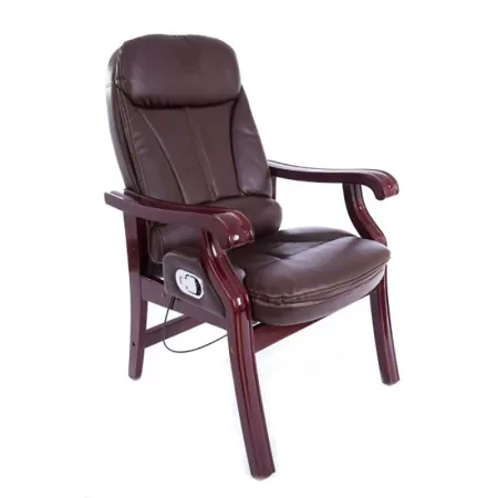 Fotoliu vizitator ultra ergonomic executat cu fata din piele ecologica