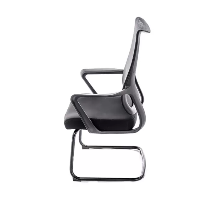 Scaun vizitatori tapițat cu material textil și mesh-500AV