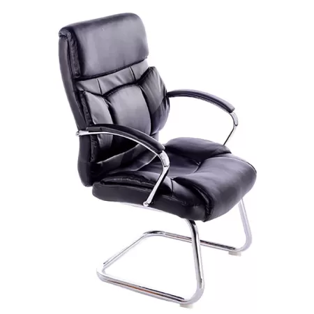 Scaun pentru birou si săli de conferință, bază tip sanie metalică