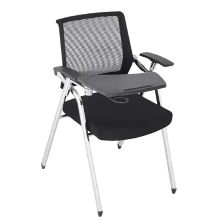 Scaun conferință pliabil cu măsuță și cotiere ajustabile