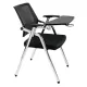 Scaun conferință pliabil, cu măsuță rabatabilă, alu-sync și cotiere ajustabile