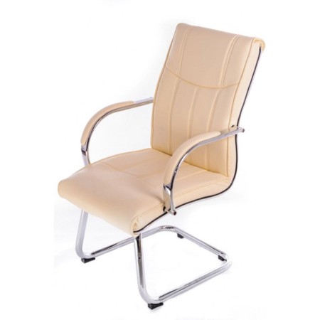 Scaun vizitator modern si elegant 806 crem Scaun vizitator modern si elegant 806 crem