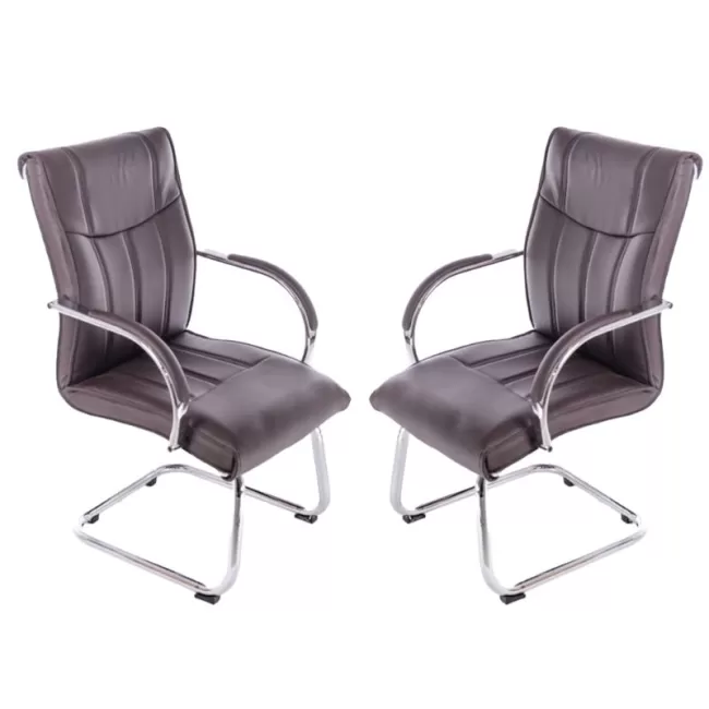 Scaun vizitator modern si elegant 806 maro