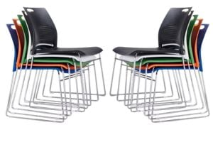 Scaune de conferință, vizitator, suprapozabile diverse culori