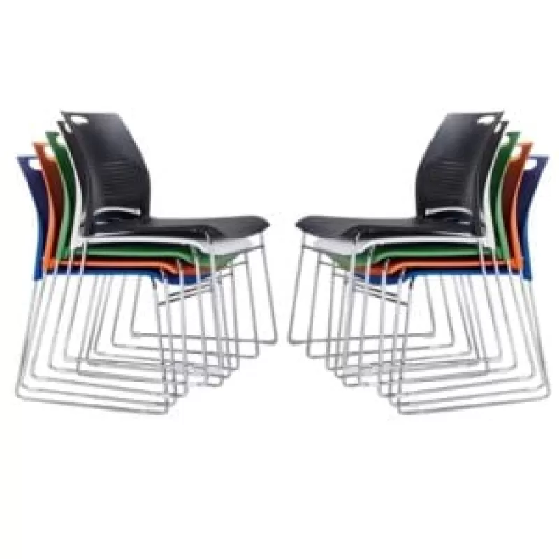 Scaune de conferință, vizitator, suprapozabile diverse culori