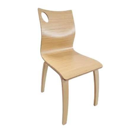 Scaun din lemn model 950 – design premium scandinav, spătar curbat