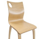 Scaun din lemn 950 – design premium scandinav, spătar curbat ergonomic și stil eco-friendly