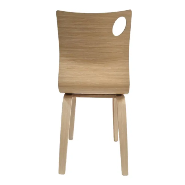 Scaun din lemn 950 – design premium scandinav, spătar curbat ergonomic și stil eco-friendly