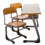 Set bancă școlară pentru elevi dublă Set bancă școlară pentru elevi dublă