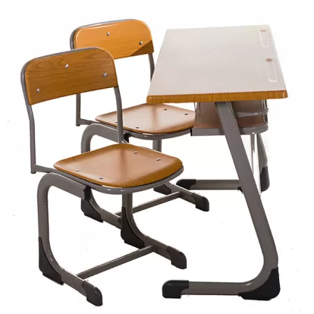 Set bancă școlară pentru elevi dublă