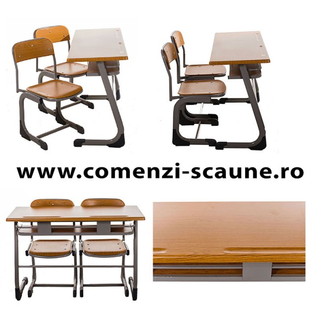 Set banca scolara pentru elev-dubla