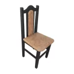 Scaune elegante din lemn masiv de fag, tapițate cu piele 01