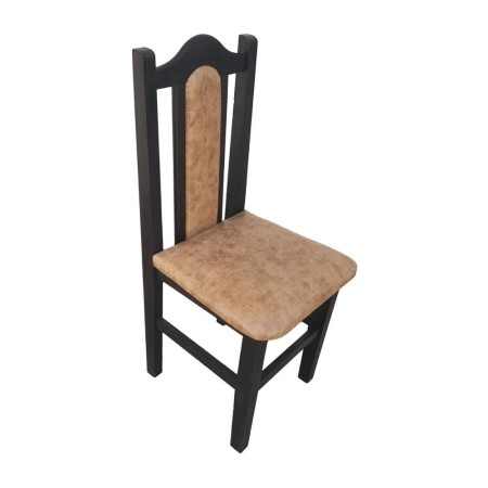 Scaune elegante din lemn masiv de fag, tapițate cu piele 01 Scaune elegante din lemn masiv de fag, tapițate cu piele 01