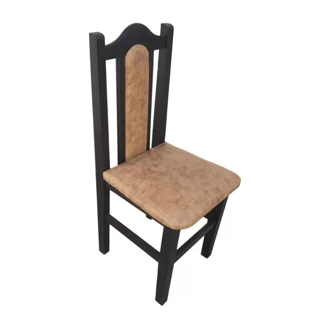 Scaune elegante din lemn masiv de fag, tapițate cu piele SC-01